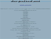 Tablet Screenshot of dev.pulsed.net